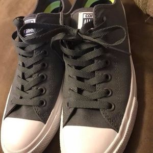 Converse Shoes - Super cute gray Converse only worn one time Converse Shoes - Super cute gray Converse only worn one time